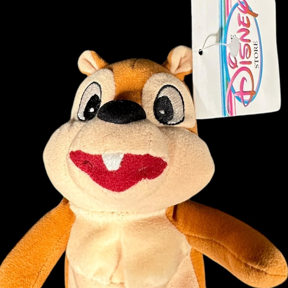 Disney Store Exclusive Chip Bean Bag Plush w/Tag Vintage - Picture 3 of 8